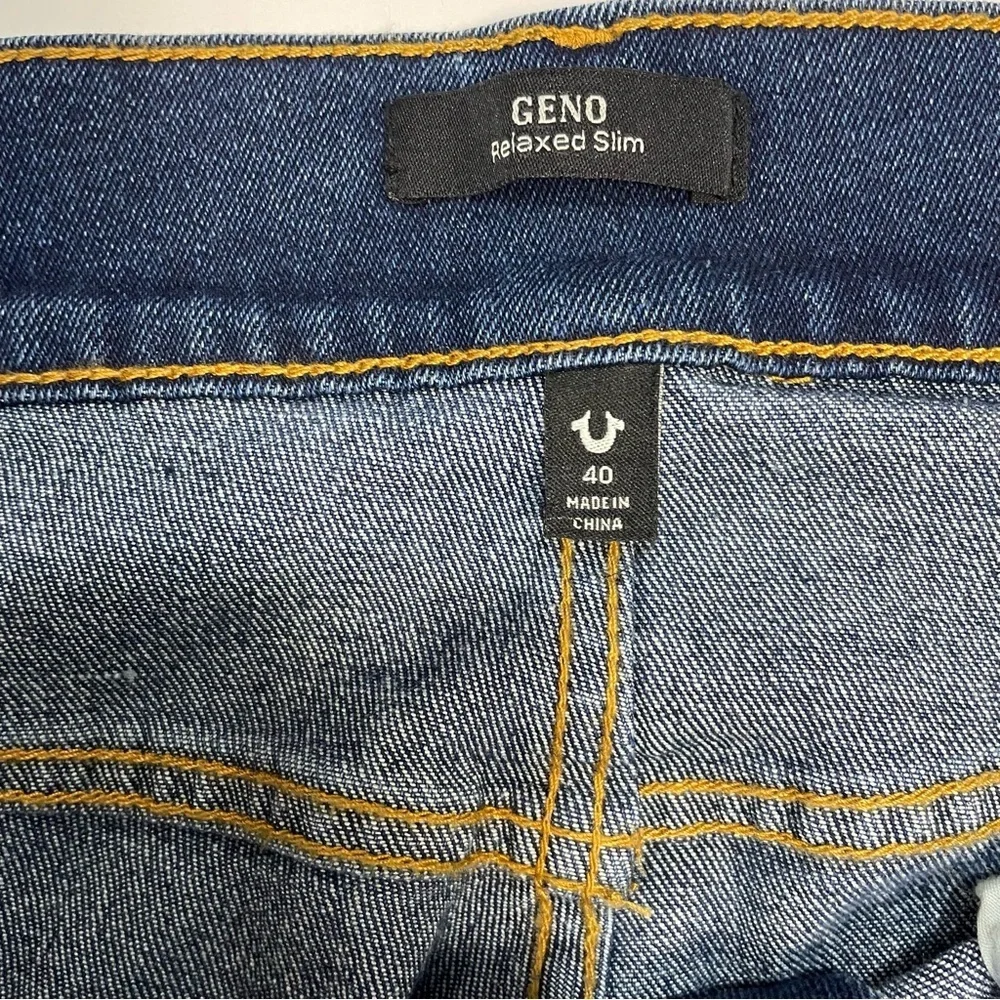 NWT New $159 True Religion Geno Relaxed Slim Jeans Size 40 x 32